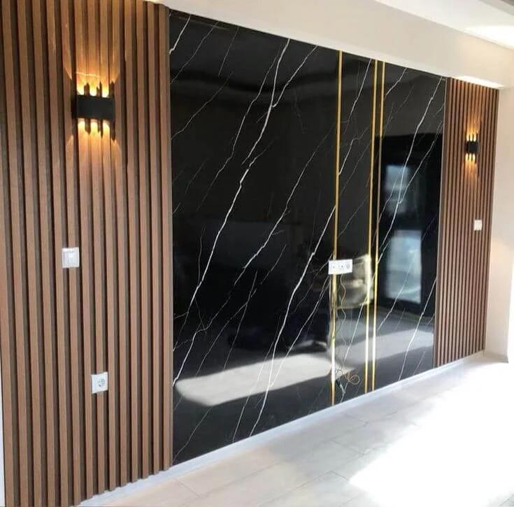 UV-coated marble sheet with realistic stone texture for luxury interiors.