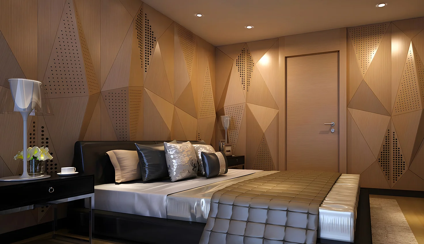 Bedroom PVC Wall Panels Design Ideas | Identity Interior