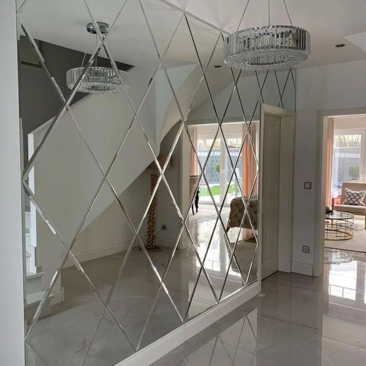 Beveled mirror installation service in Karachi