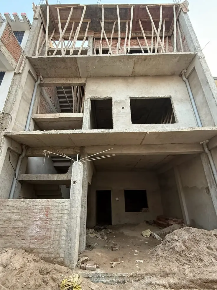 New house construction by Identity Interior, a construction company in Karachi